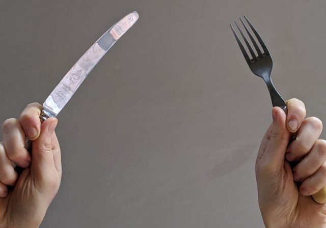 Fork and knife