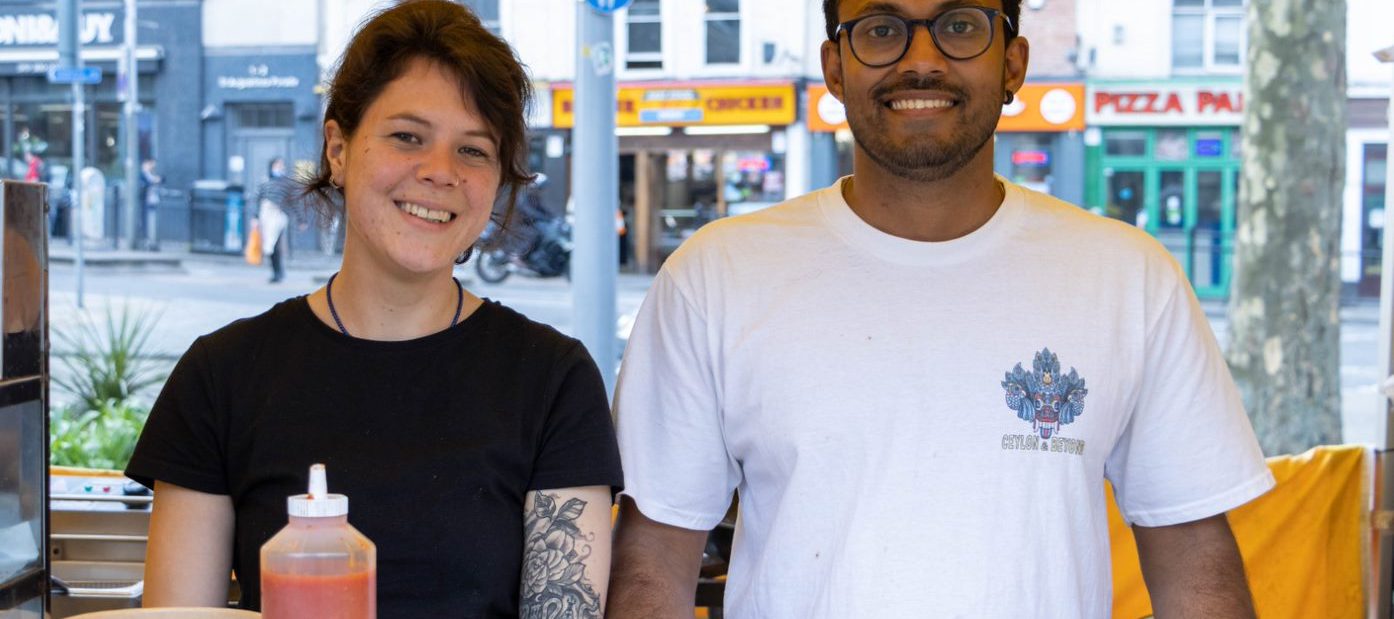 Staff from Ceylon & Beyond catering company