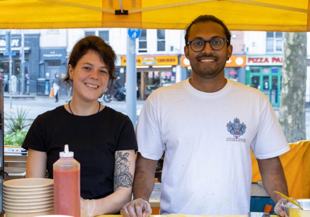 Staff from Ceylon & Beyond catering company