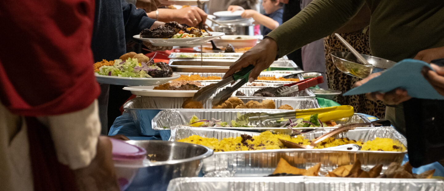 Serving food: photo by Caspar Day